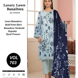 Luxury Lawn Bana Dora 3pc (10 Suit Bundle)