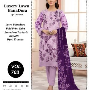 Luxury Lawn Bana Dora 3pc (10 Suit Bundle)