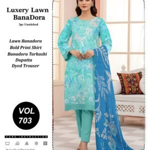 Luxury Lawn Bana Dora 3pc (10 Suit Bundle)