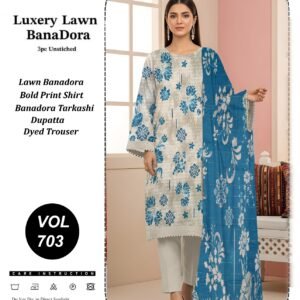 Luxury Lawn Bana Dora 3pc (10 Suit Bundle)