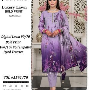 Luxury Lawn  Bold Print (10 Suit Bundle)