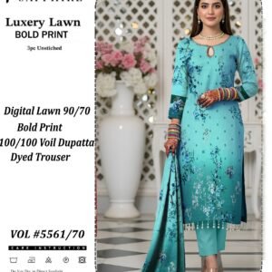 Luxury Lawn  Bold Print (10 Suit Bundle)